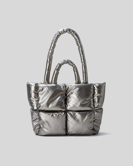 Glossy Puffer Shoulder Bag
