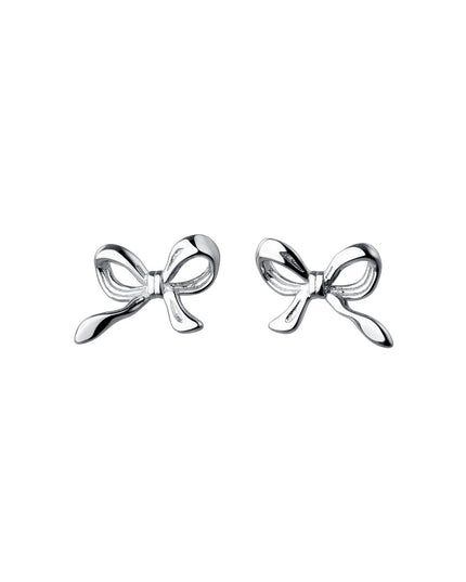 Eva Mini Bow Studs – 925 Silver Needle