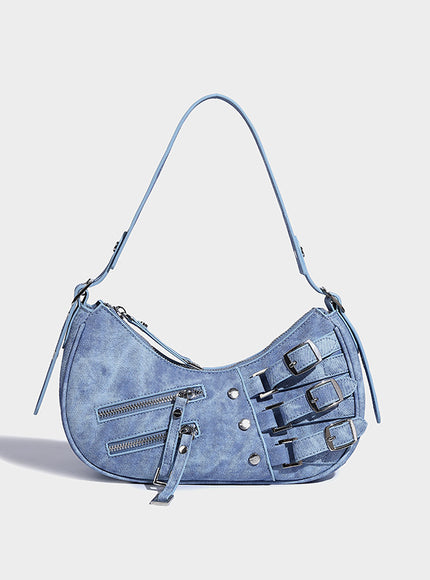 Kaida Buckle Hobo Crescent Bag