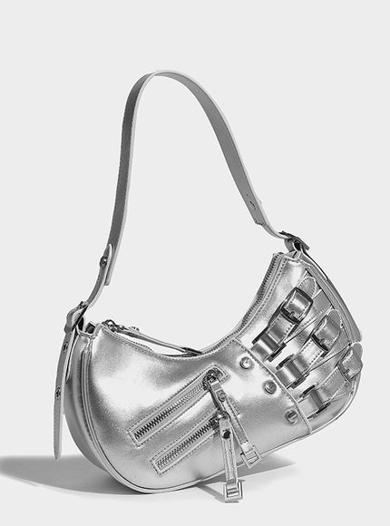 Kaida Buckle Hobo Crescent Bag