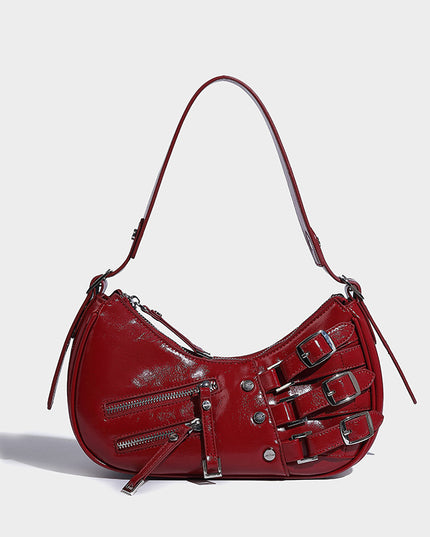 Kaida Buckle Hobo Crescent Bag