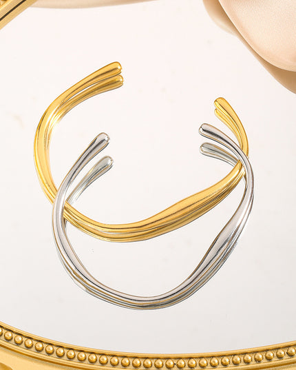 The Olivia Bangle - 18k Gold-Plated