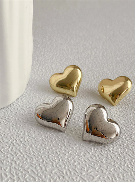 Adore Me Heart Stud Earrings