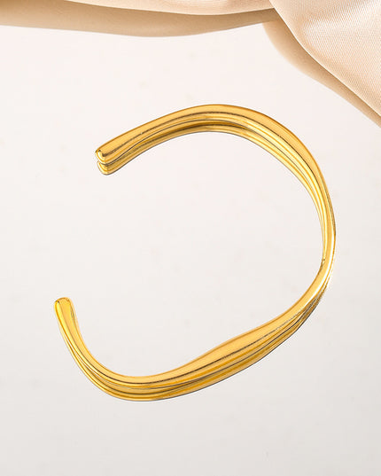 The Olivia Bangle - 18k Gold-Plated