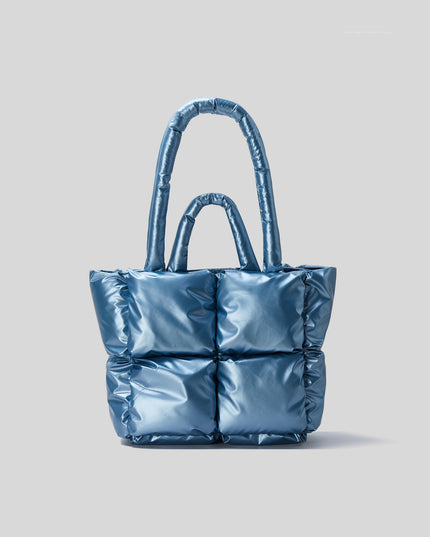 Glossy Puffer Shoulder Bag