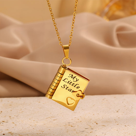 My Little Star Book Necklace - Daughter
