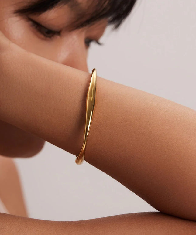 The Olivia Bangle - 18k Gold-Plated