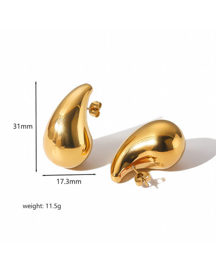 Teardrop Earrings – 18K Gold-Plated