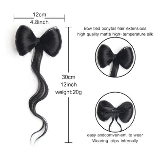 Clip-In Hair Bow Extension