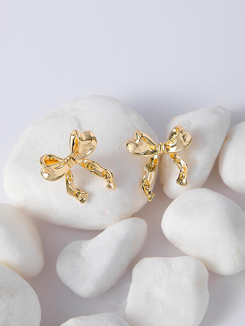 Ribbon Bow Earrings