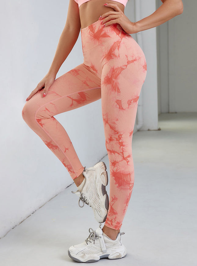 High-Waisted Tie-dye Leggings