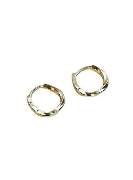 Helia Twist Hoop Earrings