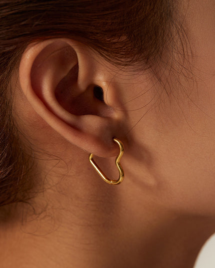 Lover's Loop Heart Earrings