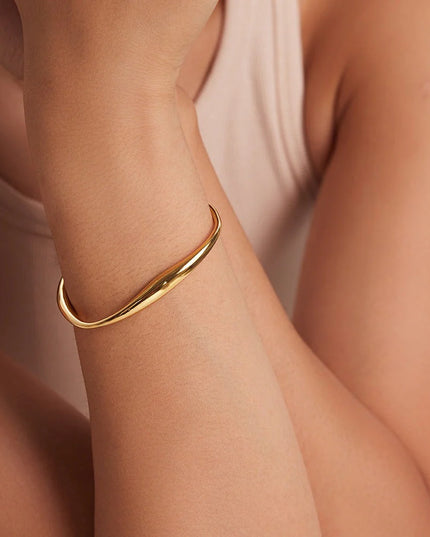 The Olivia Bangle - 18k Gold-Plated