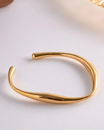 The Olivia Bangle - 18k Gold-Plated