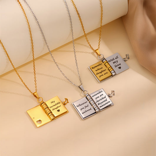 My Little Star Book Necklace - Daughter