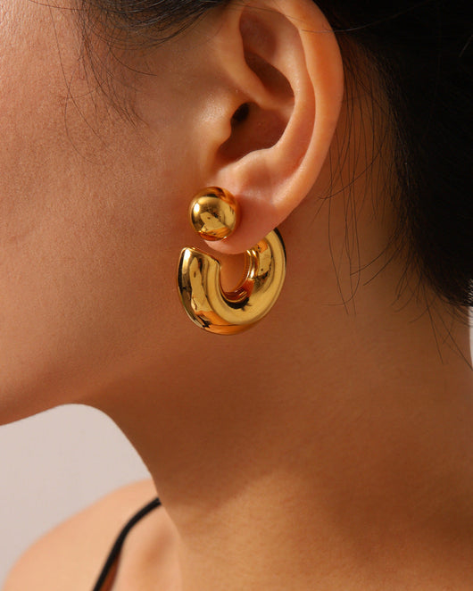 Chunky C-Shaped Earrings