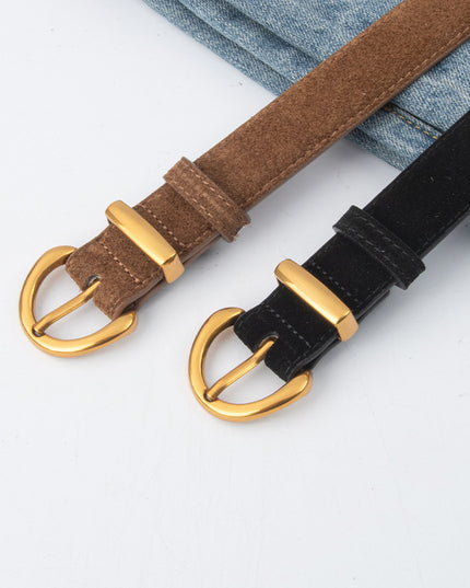 The Emily Suede Leather Belt