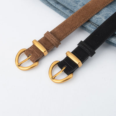 The Emily Suede Leather Belt