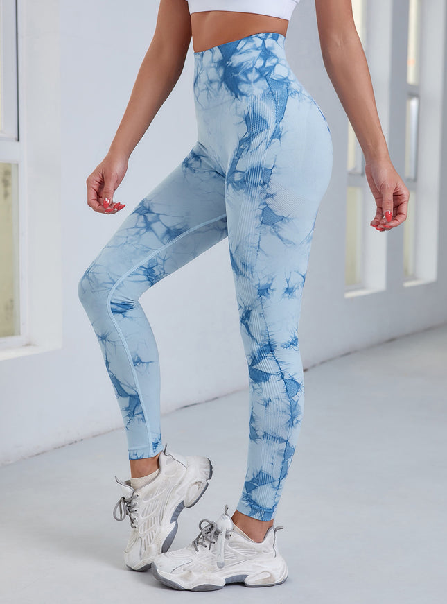 High-Waisted Tie-dye Leggings