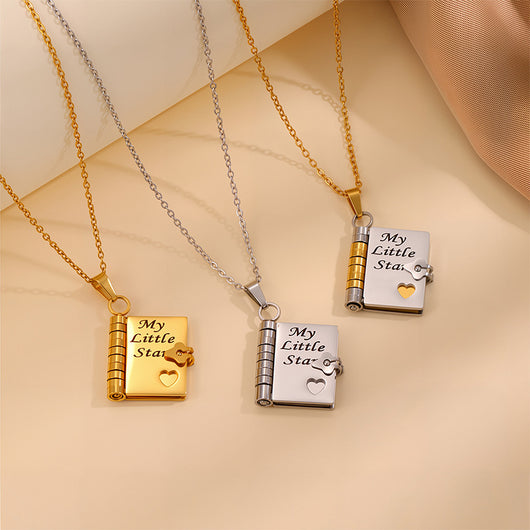 My Little Star Book Necklace - Daughter
