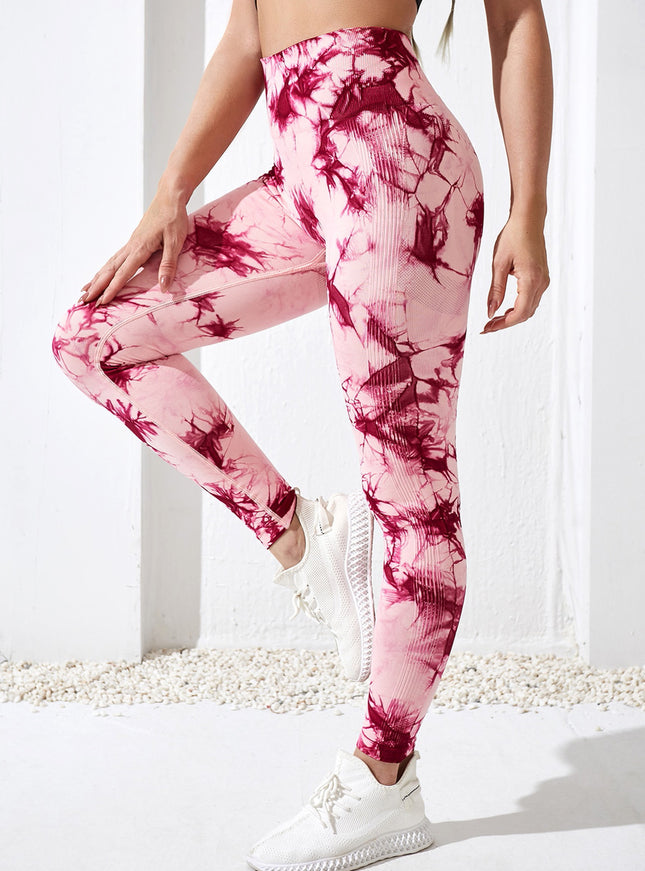 High-Waisted Tie-dye Leggings