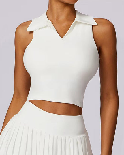 Cropped Polo Top