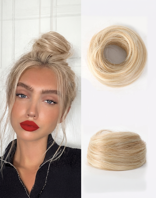 Sleek & Straight Volume Bun Hair Scrunchie