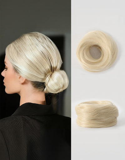 Sleek & Straight Volume Bun Hair Scrunchie
