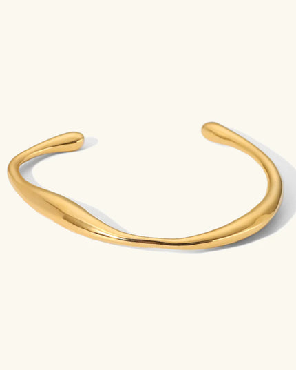 The Olivia Bangle - 18k Gold-Plated