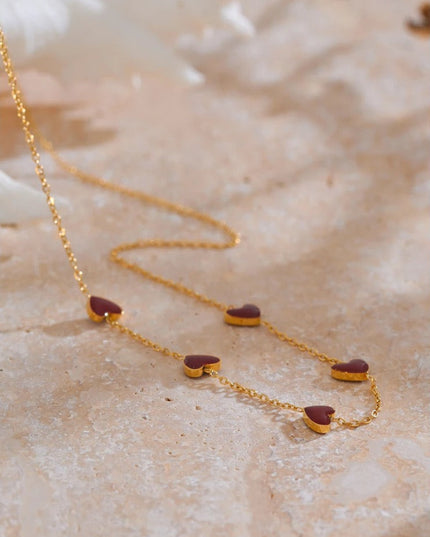 The Scarlet Heartline Necklace