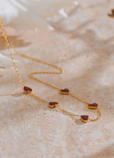 The Scarlet Heartline Necklace