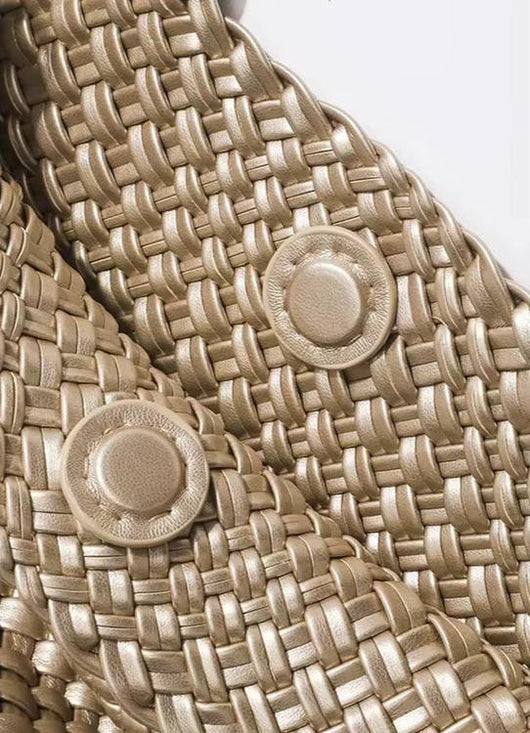 Ultra Soft Large Woven Shopper Tote Bag