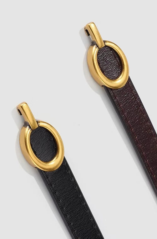 The Gabrielle Adjustable Leather Belt