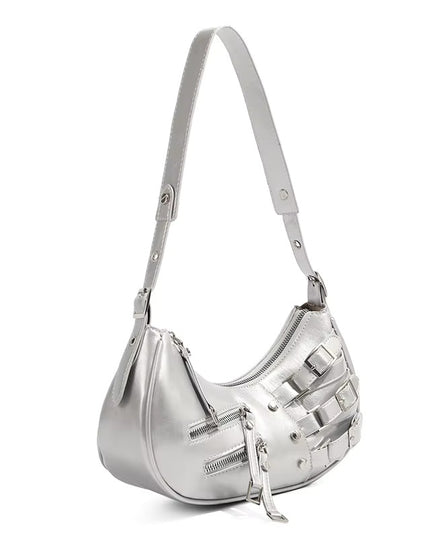 Kaida Buckle Hobo Crescent Bag