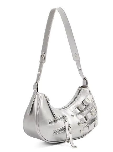 Kaida Buckle Hobo Crescent Bag