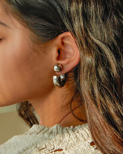 Chunky C-Shaped Earrings