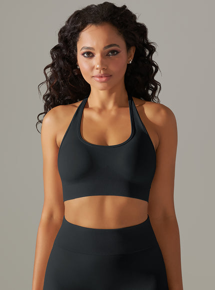 Halterneck High-Impact Support Sports Bra