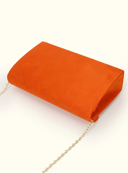 Segreto Suede-style Velvet Envelope Clutch Bag