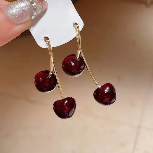 Double Cherry Earrings