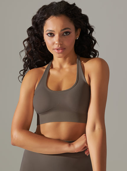 Halterneck High-Impact Support Sports Bra