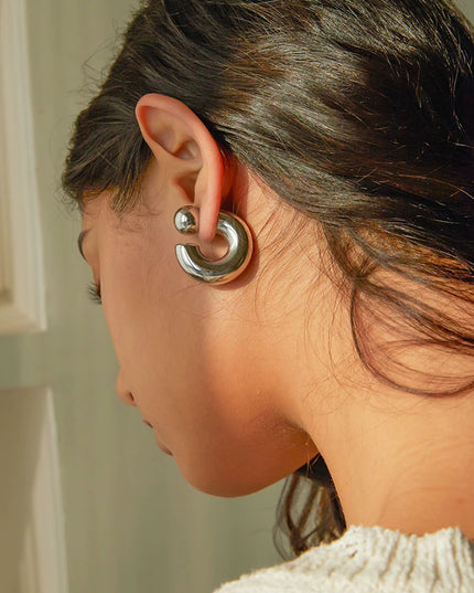 Chunky C-Shaped Earrings
