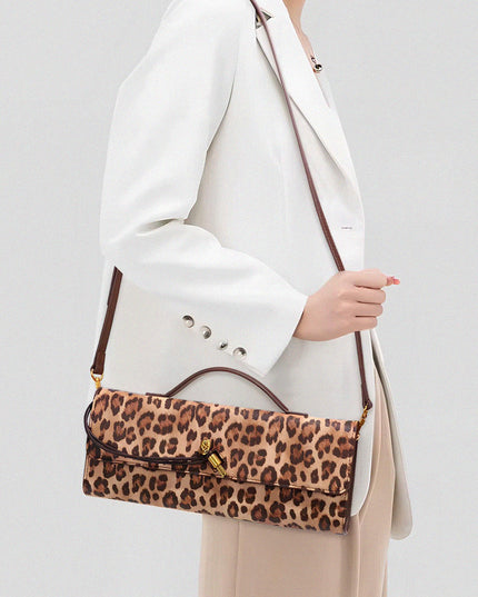 Leopard Clutch Shoulder Bag