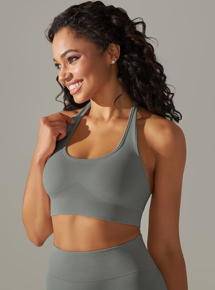 Halterneck High-Impact Support Sports Bra