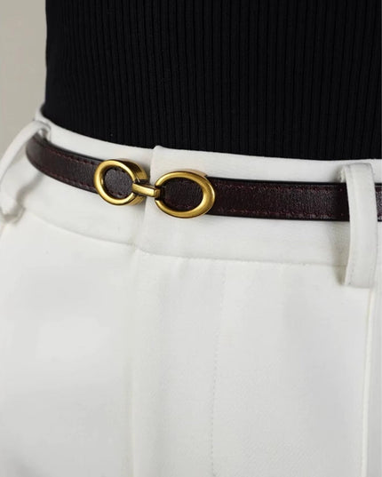 The Gabrielle Adjustable Leather Belt