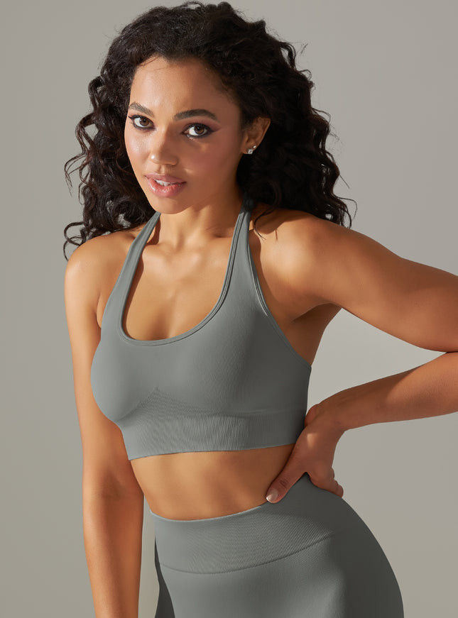 Halterneck High-Impact Support Sports Bra