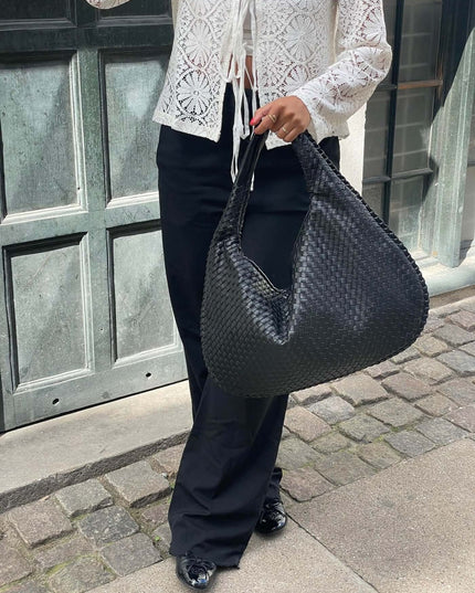 Large Woven Boho Tote Bag