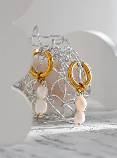 Tears of the Sea Pearl Earrings