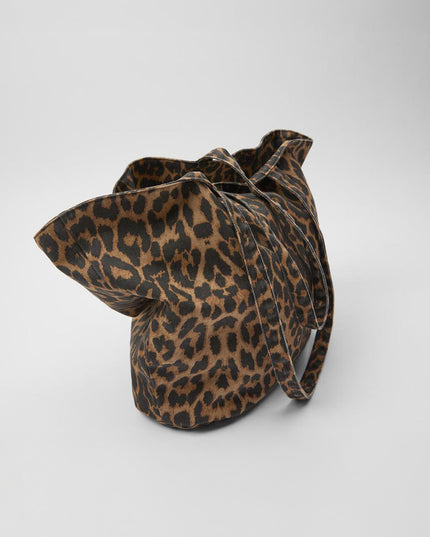 Large Vintage Leopard Tote Bag
