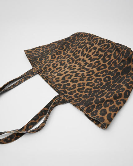 Large Vintage Leopard Tote Bag